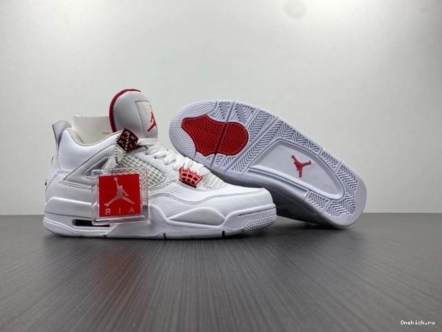 One Kick 3958 Elegant Jordan Metallic Red Retro 4 CT8527- 1025